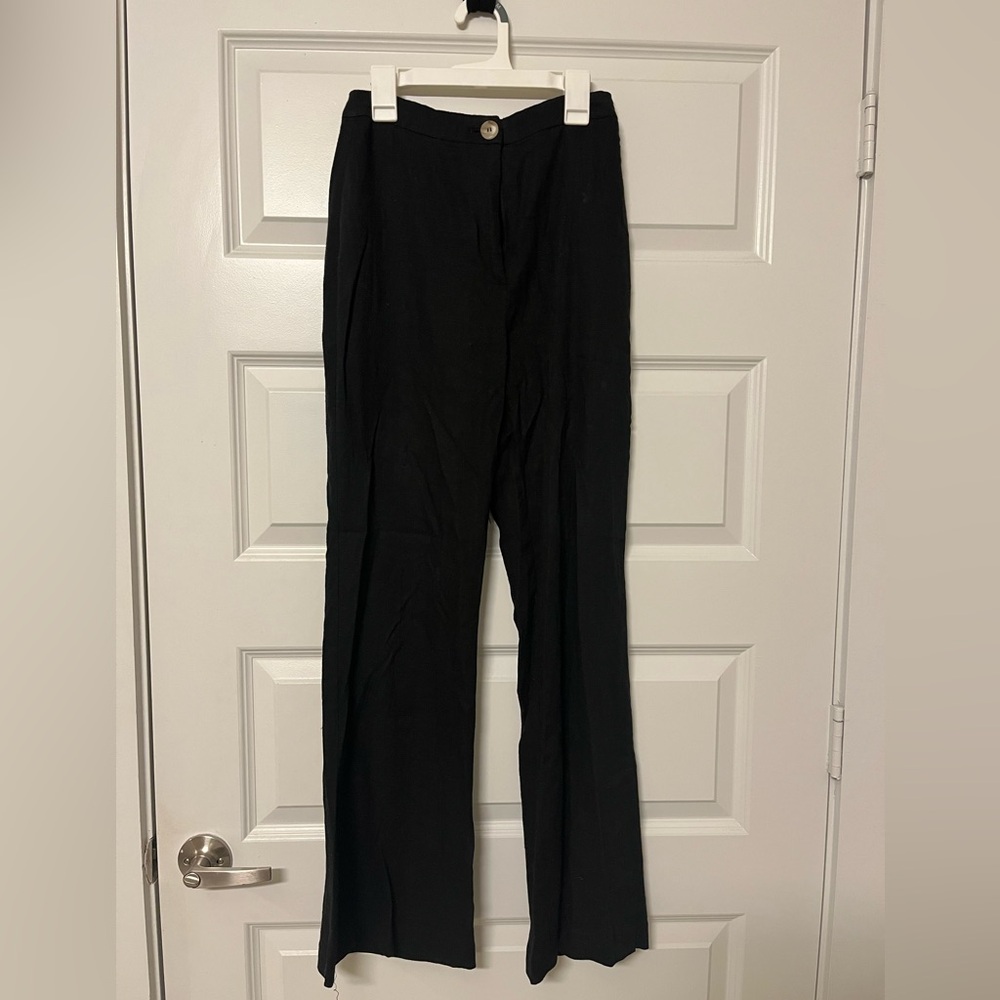 Black High-Waisted Trousers - image 1